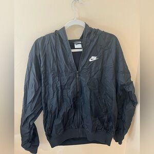 Nike Women’s Black Hooded Windbreaker Jacket